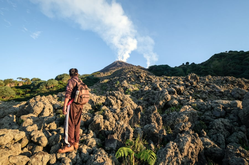 Climbing Mount Karangetang Volcano In Siau, Sulawesi