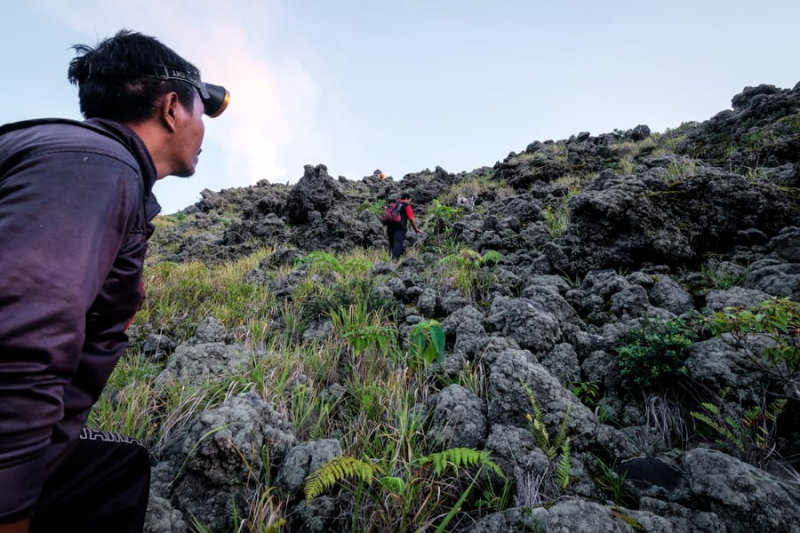 Climbing Mount Karangetang Volcano In Siau, Sulawesi