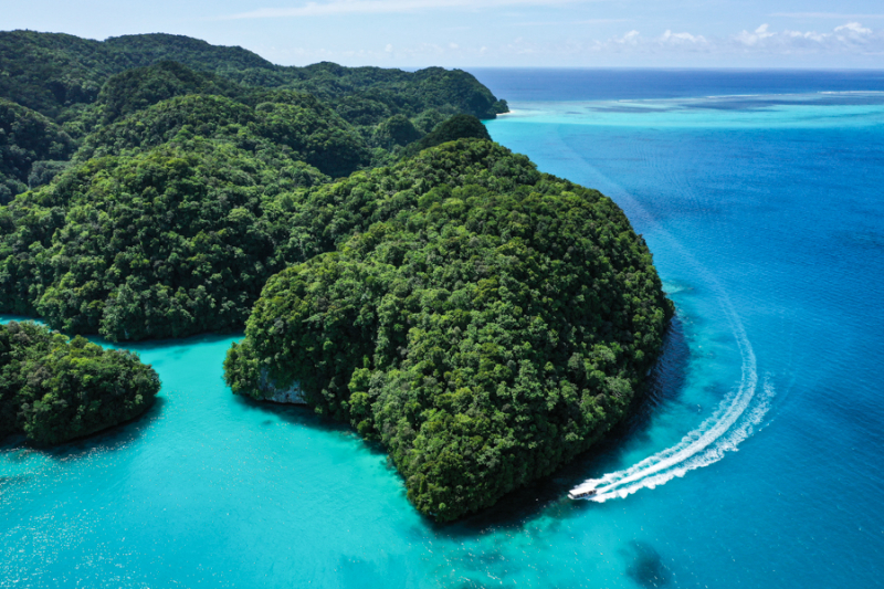 Rock Islands Palau Boat Tour: Milky Way & Long Beach