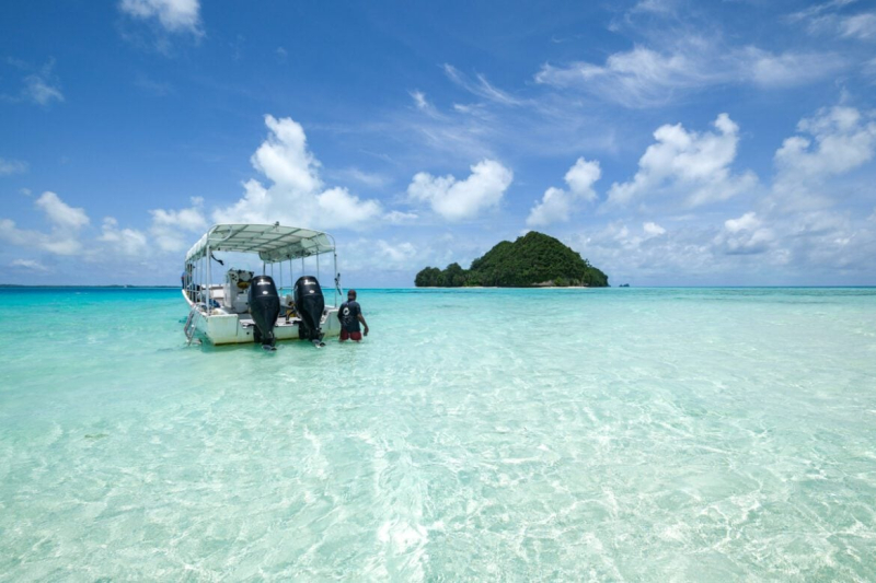 Rock Islands Palau Boat Tour: Milky Way & Long Beach